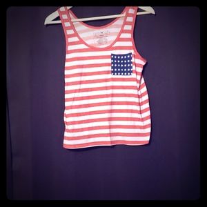 American flag crop top